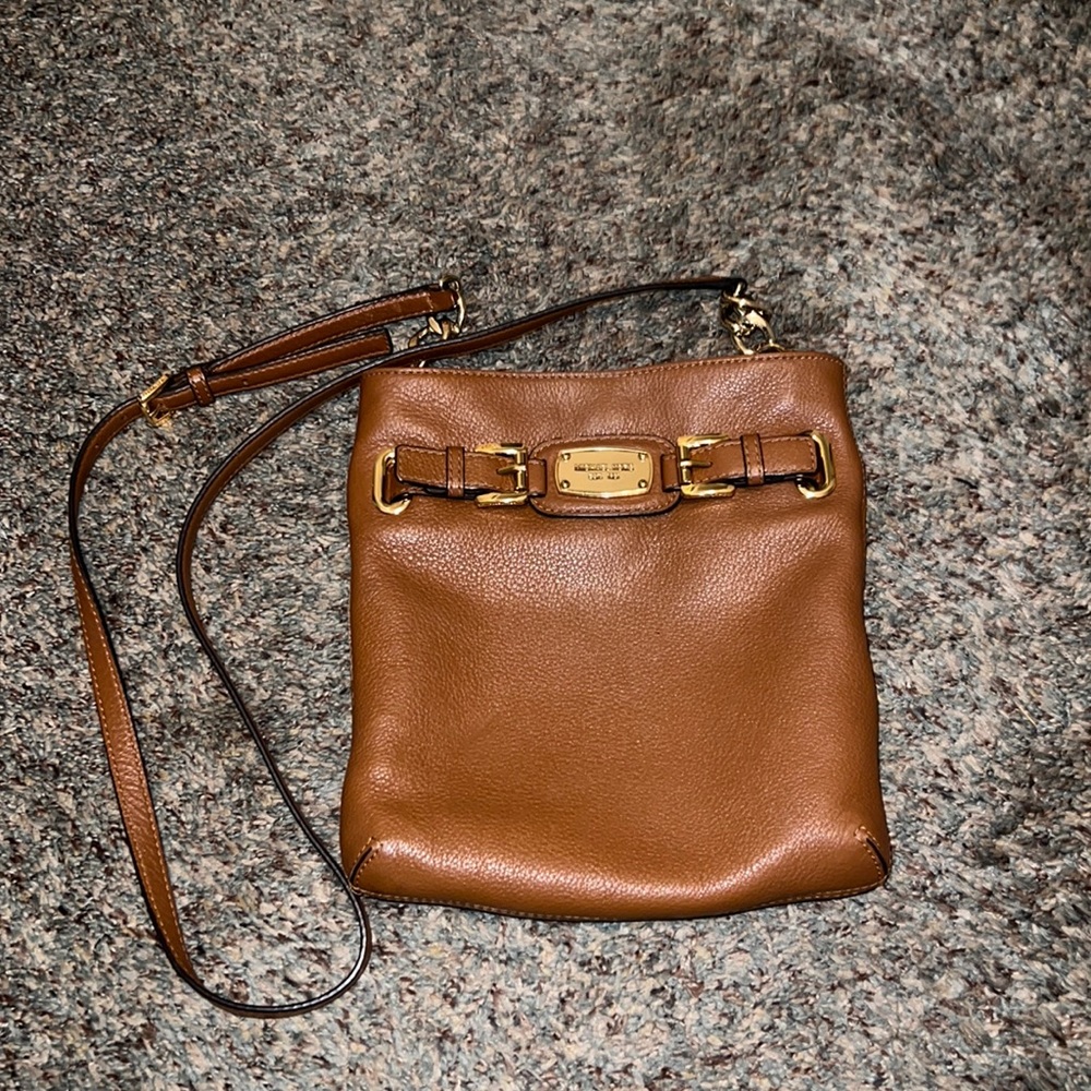 Michael Kors leather crossbody satchel